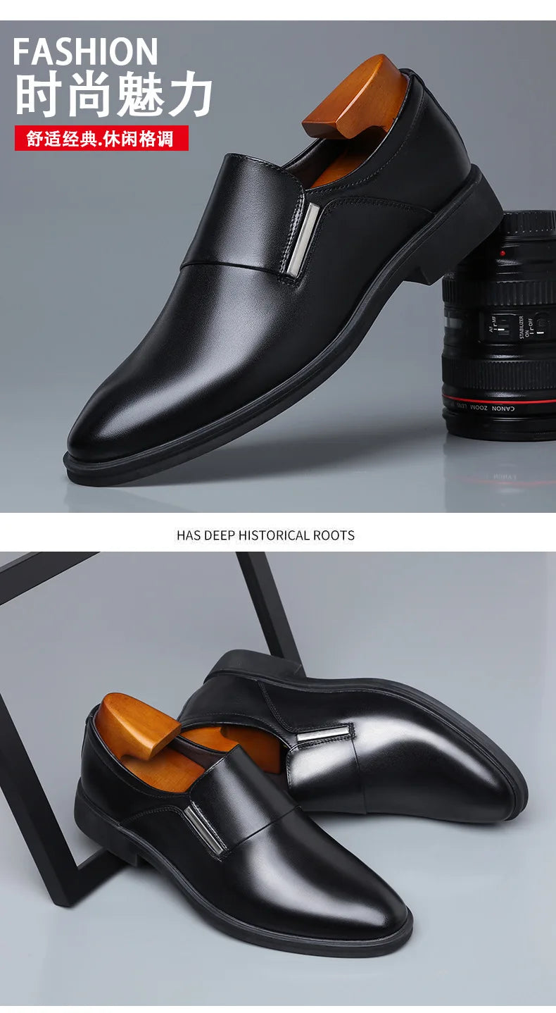 Nouveauté mode britannique hommes blanc noir sans lacet robe affaires chaussures décontractées mocassins mâle robe de mariée chaussures de retour