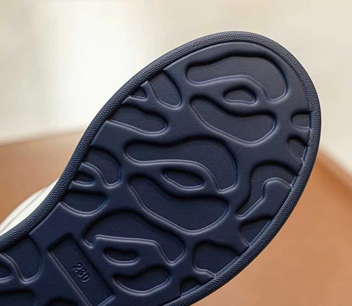 Fujin-Chaussures à l'offre elles compensées en cuir véritable pour femme, grosses chaussures blanches de 9cm, à la mode, automne et été