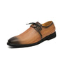 Mode Oxford chaussures hommes chaussures affaires décontracté fête de mariage quotidien classique PU couleur unie impression 3D tache à lacets chaussures habillées