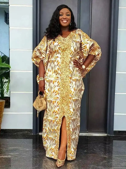 Abayas pour femmes dubaï luxe 2025 Robe de mode musulmane africaine Caftan Marocain robes de soirée Boubou Robe Djellaba Femme