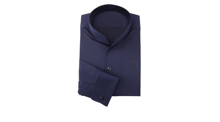 Chemise Française à Manches sulfpour Homme, Coupe Cintrée, Style Business Elite, pour Mariage, Printemps et Automne, 2024