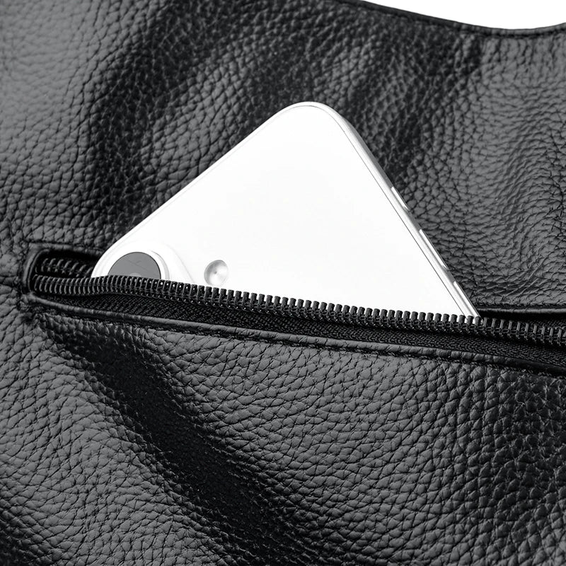 Trois couches de luxe fourre-tout décontracté femmes Sac de haute qualité en cuir Pu dames sacs à main pour femmes grand épaule sacs à bandoulière Sac nouveau