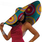Chapeau de plage africain pour femmes, casquette Ankara à large bord, protection solaire, produit personnalisé, mode estivale