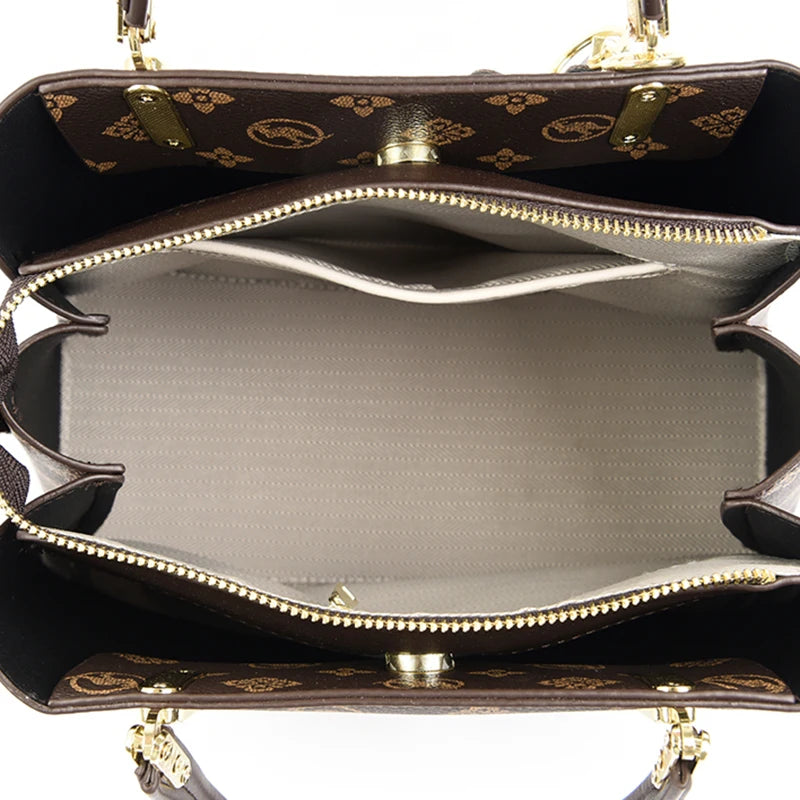 Sacs à poignée supérieure imprimés pour femmes, Sac à main en cuir de bonne qualité, Sac à bandoulière de luxe de styliste pour dames, Sac de banlieue