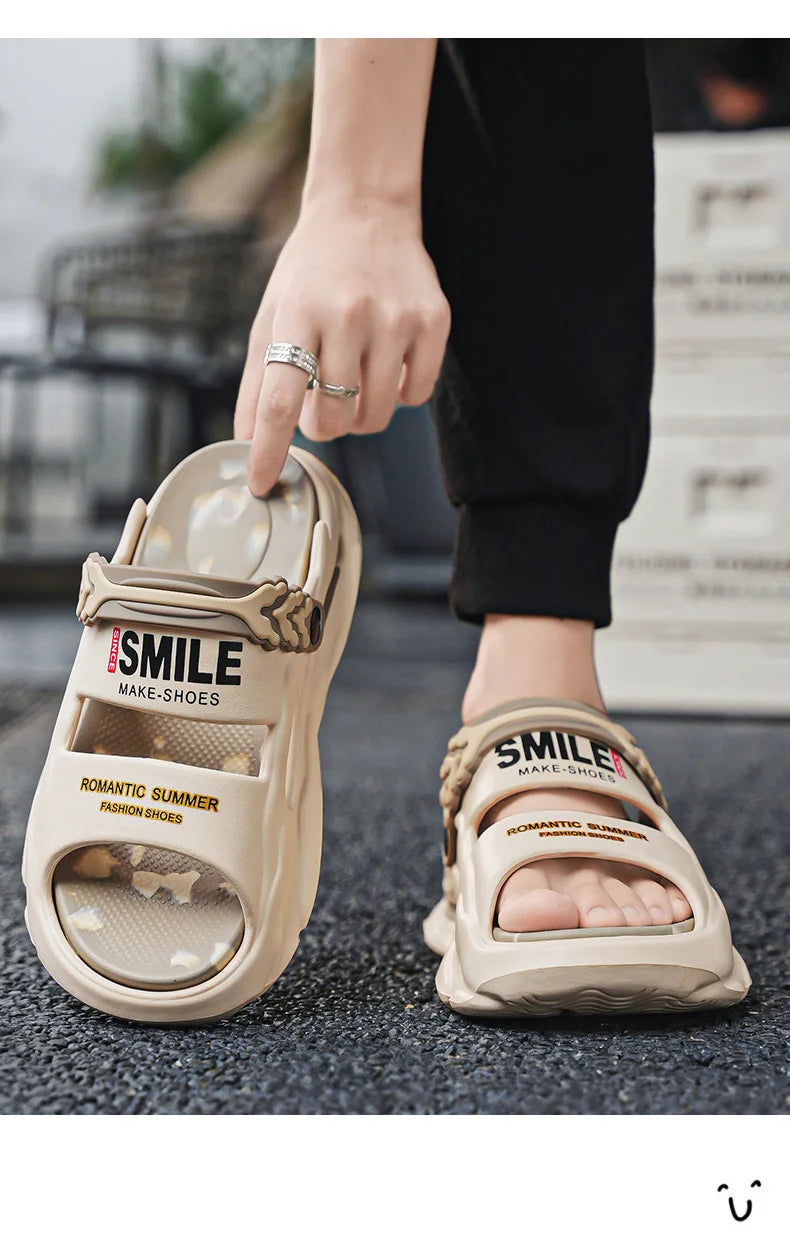 Chaussons pour hommes EVA femmes sandales chaussures à plate-forme confortables antidérapant doux hommes chaussures De plage été Sandalias De Mujer Verano 2025