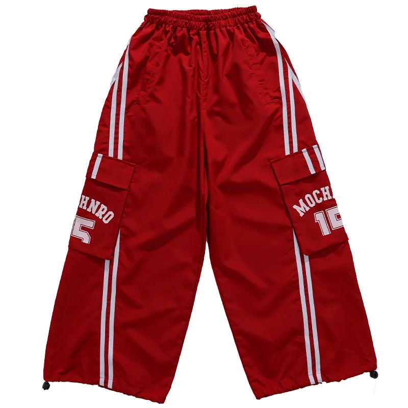 Ensemble T-shirt et pantalon à manches longues pour enfants, mode Hip Hop y2k, Costume de spectacle pour filles, tenue de scène, Costume de danse pour enfants, vêtements de rue