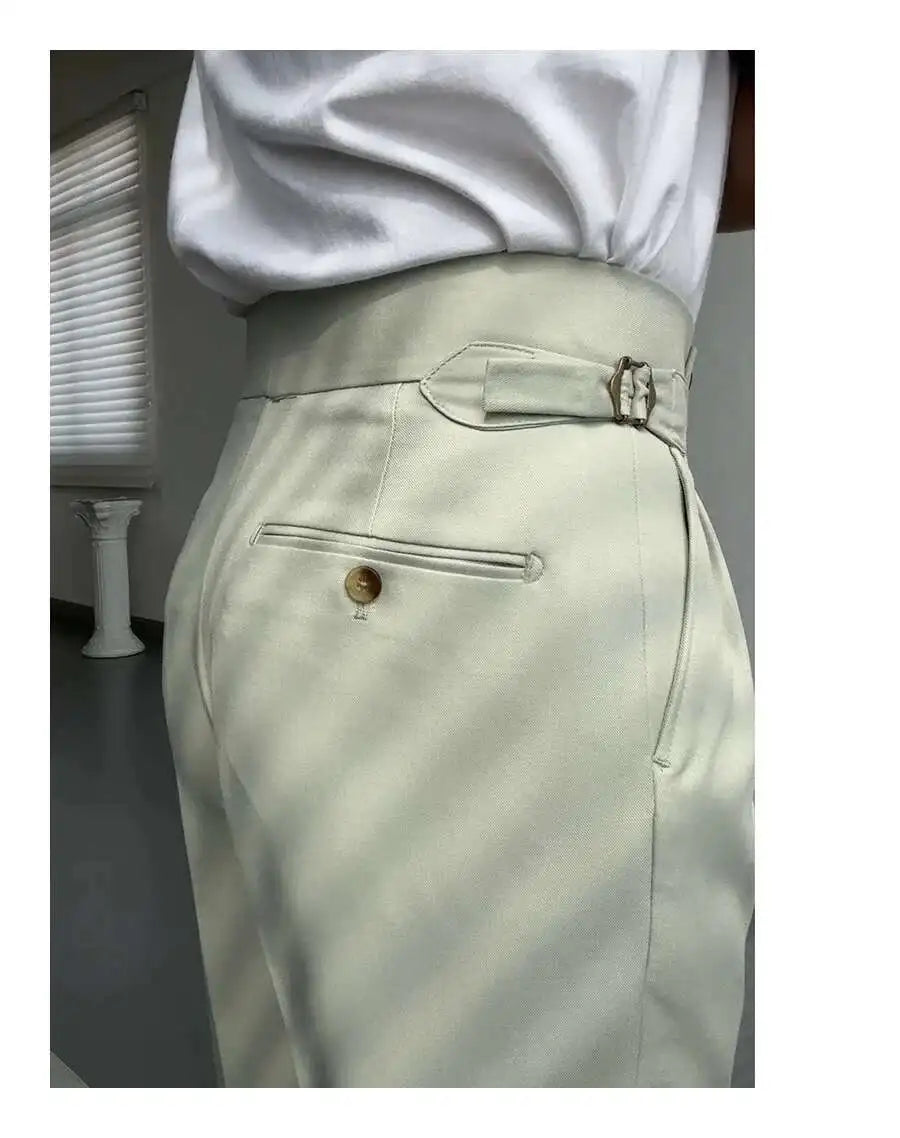 Pantalon de Surintendant d'Affaires pour Homme, Vêtement de Qualité Supérieure, Décontracté, Taille Haute, Jambes Droites, Zones, Printemps, Paris, 2023