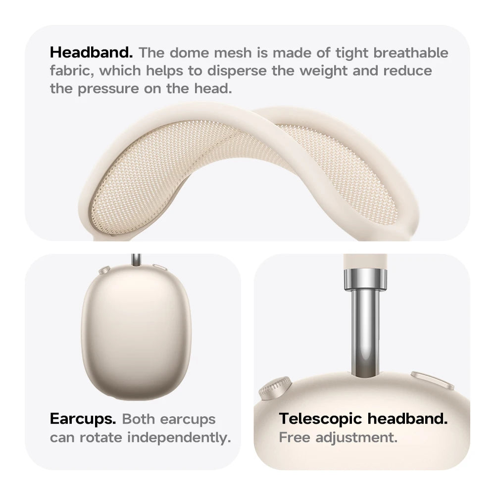 HOCO W65 Plus ANC réduction du bruit Bluetooth casque sur l'oreille sans fil grand écouteur Hifi sons Sport casques avec bouton