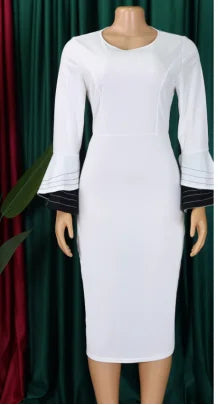 Robes africaines élégantes pour femmes printemps été vêtements africains bureau dame fête robe mince Dashiki Ankara vêtements pour femmes