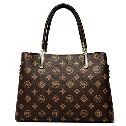 Sacs à poignée supérieure imprimés pour femmes, Sac à main en cuir de bonne qualité, Sac à bandoulière de luxe de styliste pour dames, Sac de banlieue