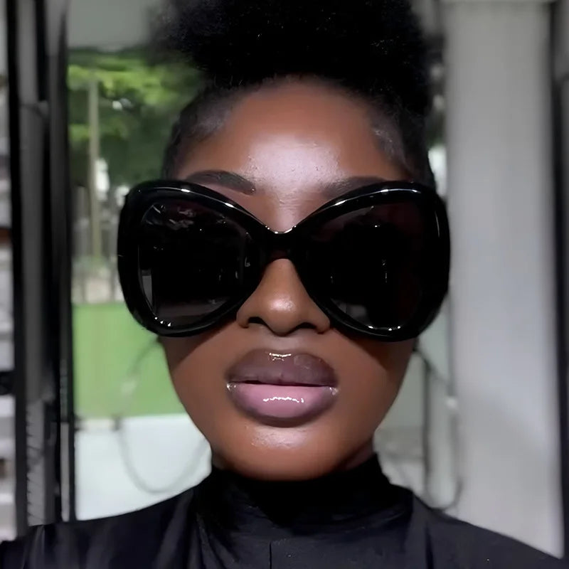 2025 nouvelle mode grand cadre oeil de chat papillon femmes lunettes de soleil de luxe concepteur hommes lunettes de soleil en plein air voyage lunettes femme UV400