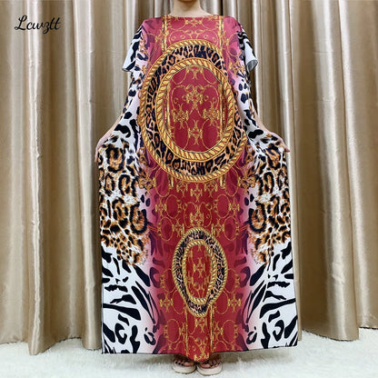 Mode nouveau Style fleur manches africain Dashiki imprimé fleuri taille ceinture coton Caftan dame été Maxi robes décontractées robes
