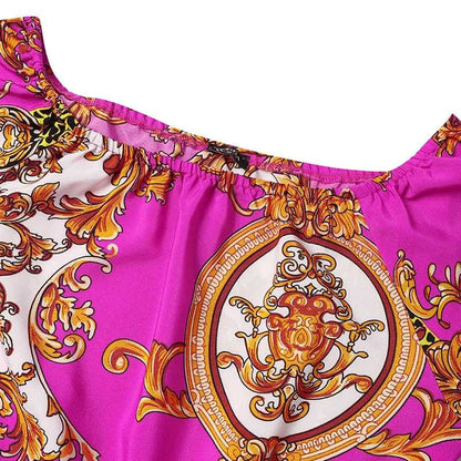 VONDA-Robe maxi bohème pour femmes, robe de soirée imprimée, robe d'été sexy à manches longues lanterne, robe vintage ceinturée, robe éducative, 2023