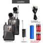 Microphone casque micro Lavalier sans fil avec émetteur récepteur affichage LED transmetteur Bodypack pour l'enseignement des performances en direct