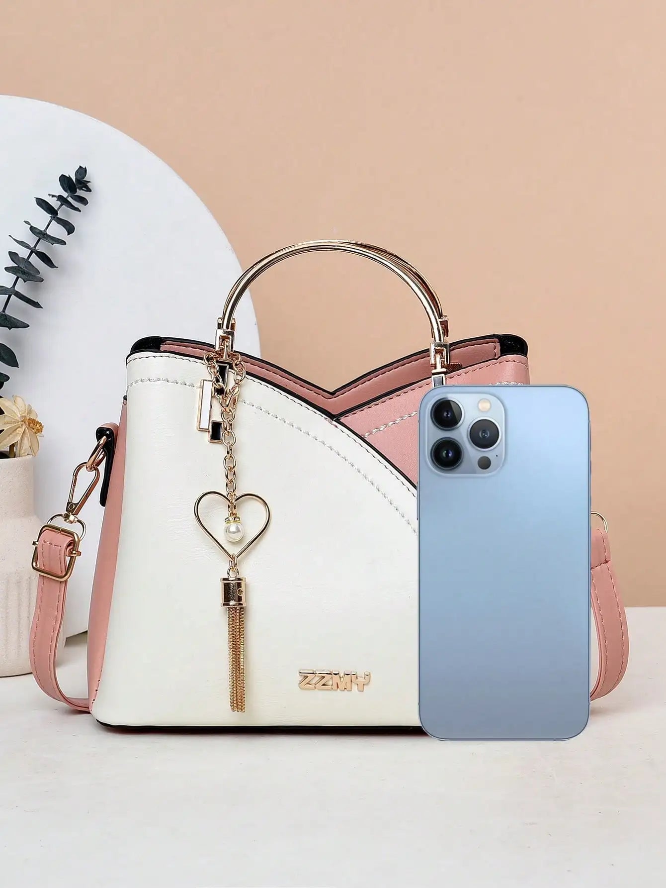 Sac à main de grande capacité pour femmes, sac à bandoulière polyvalent et décontracté, blocage de couleur, épissage à la mode