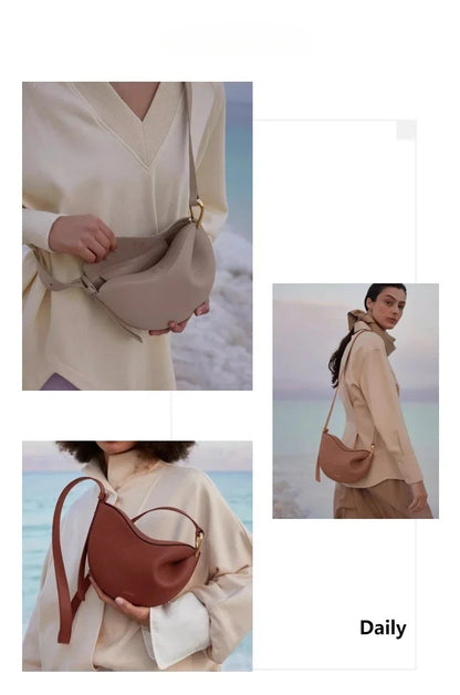 Sac à pois français populaire pour femmes, nouveau petit Design sous les bras, sac à bandoulière simple en cuir pour femmes, 2025