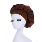 Femmes Satin solide à large bord chapeau de couchage nuit Bonnet de nuit soins des cheveux Bonnet Bonnet de nuit pour femmes hommes unisexe casquette bonnet de nuit