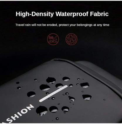 Sac à bandoulière antivol en cuir PU pour homme, sac de poitrine, classique, multifonctionnel, initié, créateur de marque, nouveau