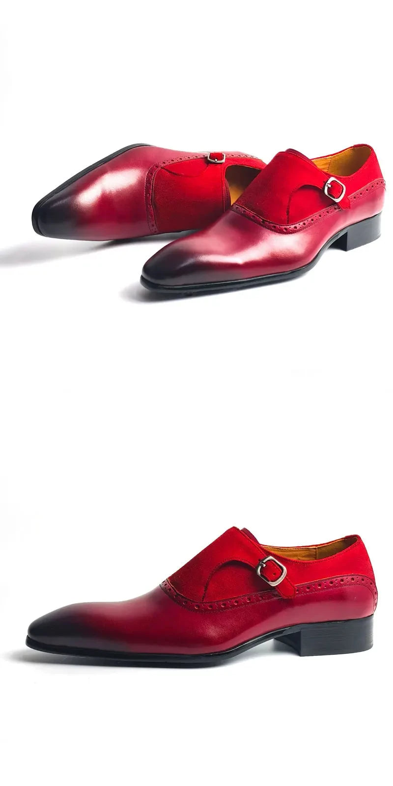 Mocassins en daim et cuir de vache faits à la main pour hommes, chaussures décontractées confortables à enfiler pour le bureau, semelle antidérapante de mariage, conception à motif solide