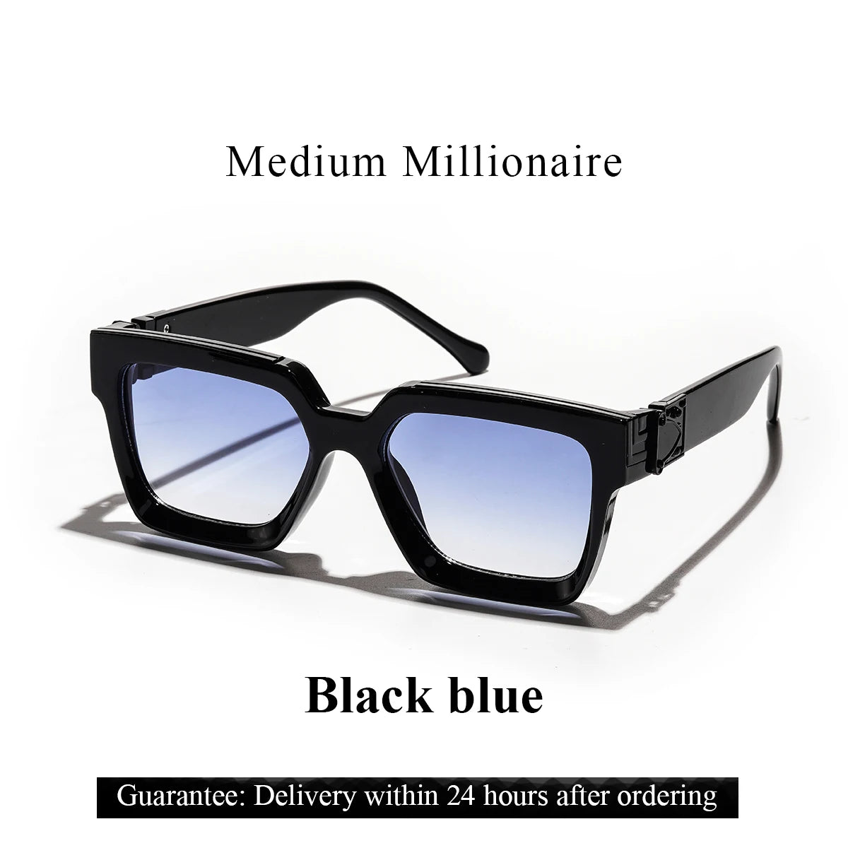 Ruiao rétro noir millionnaire nuances lunettes de soleil de luxe 2025 pour hommes concepteur célèbre marque carré lunettes de soleil homme femmes lunettes de soleil