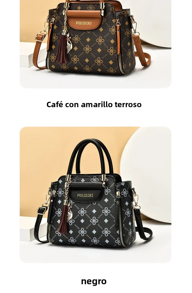 Sli Red Valley – sac à main tendance en cuir PU souple pour femmes, sac à bandoulière en matériau de qualité, grande capacité