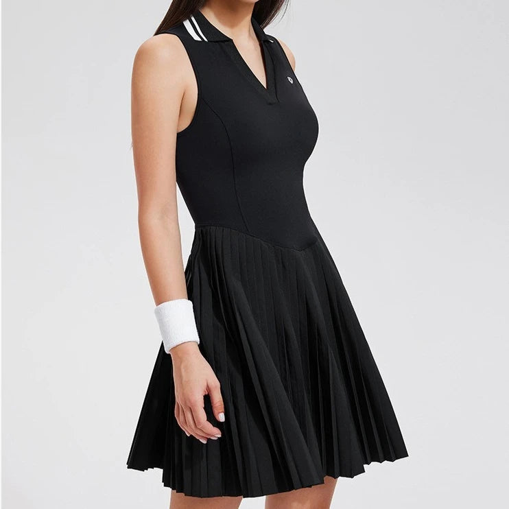 Nouvelles robes de sport femmes robe de tennis polo revers robe de fitness en plein air badminton golf séchage rapide et respirant robe de sport