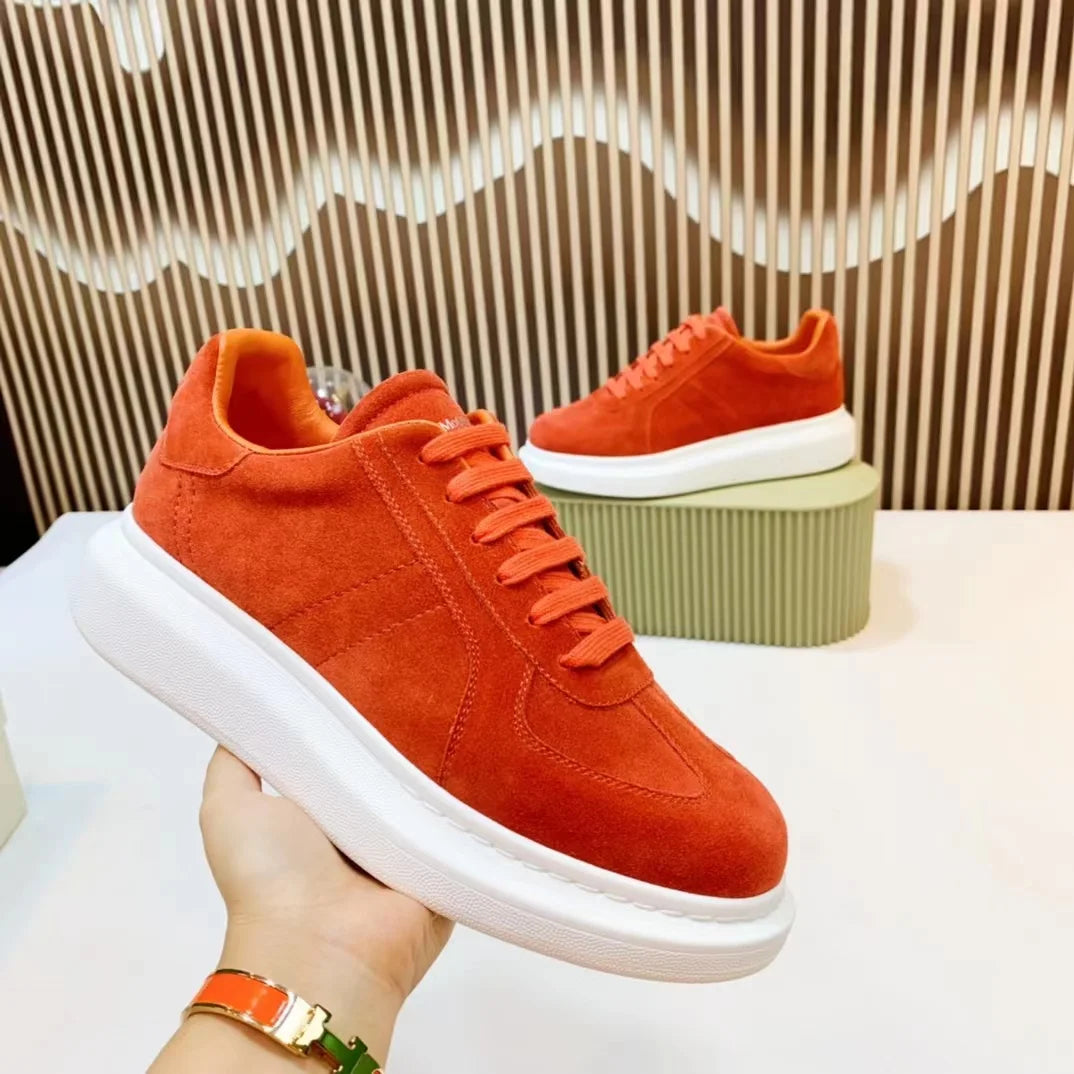 Baskets décontractées en cuir fabriquées à la main pour hommes, baskets à plateforme, mocassins plats originaux unisexes, chaussures pour hommes