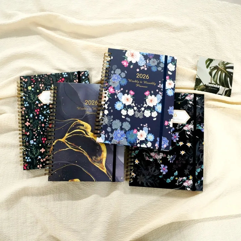 Plan de la semaine du bracelet A5 2026, calendrier, bobine, planificateur, journal intime, personnalisation du carnet