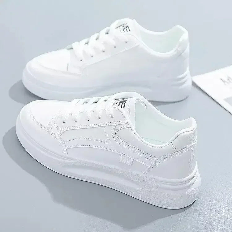 Chaussures de tennis à plateforme respirante pour femmes, chaussures de course blanches, baskets décontractées pour femmes, mode d'hiver, nouveau