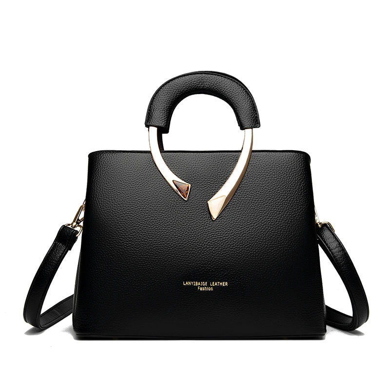 Sacs à main de luxe femmes sacs concepteur 3 couches en cuir souple épaule Sac à bandoulière dames grande capacité Shopping messager fourre-tout