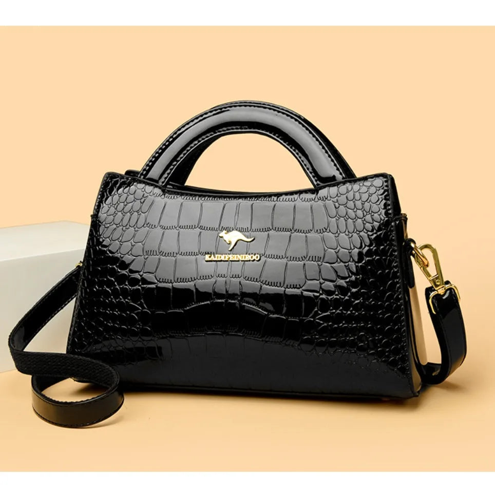 KAIDIFEINIROO marque kangourou Alligator Pu cuir épaule sac à bandoulière pochette sacs à main pour mère petites femmes sacs à main nouveau