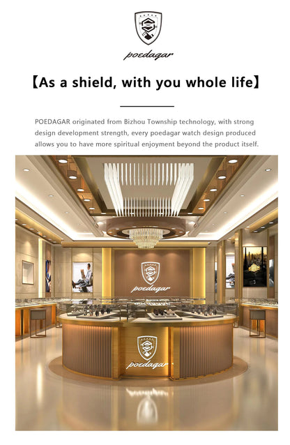 POEDAGAR montres de luxe pour femmes étanche lumineux Date dames montre-bracelet en acier inoxydable montre à Quartz élégante pour les femmes Reloj