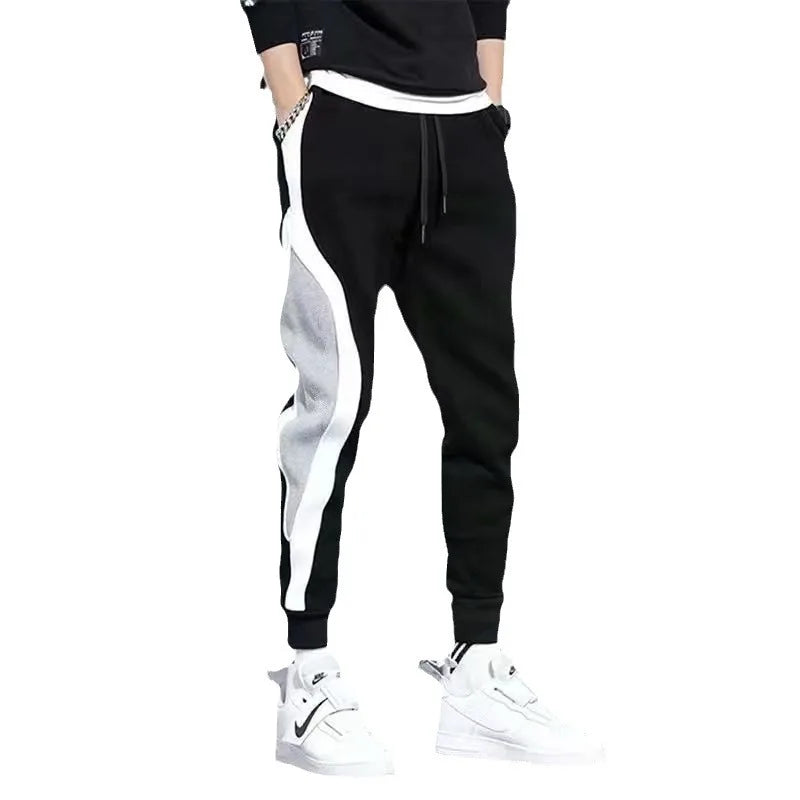 Pantalons de sport pour hommes printemps automne mâle coupe ample Leggings Patchwork course formation pantalons décontractés mode tenue pantalon