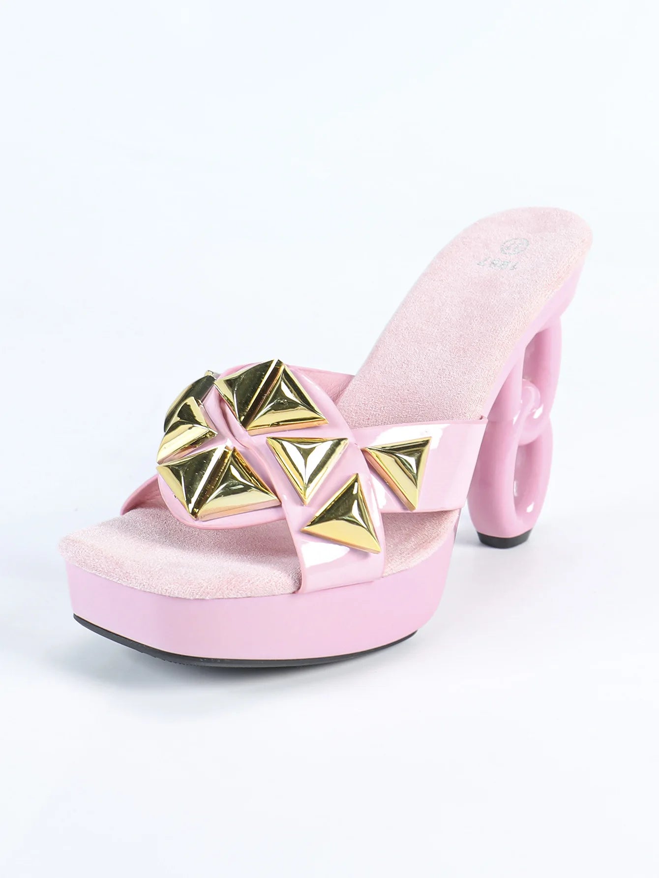 Pantoufles à plateforme pour femmes, style étrange, fretwork, talons hauts, carré, Parker, sandales évidées, chaussures d'été pour femmes, nouveau, 2025, 12cm