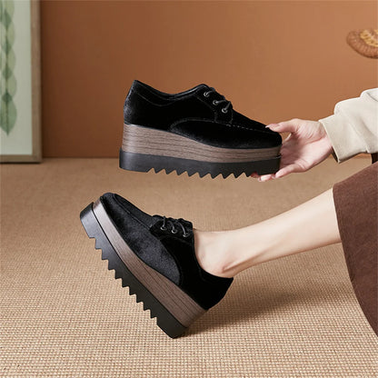 Plate-forme plate solide pour femmes, chaussures plates pour femmes, Parker carré, décontracté, printemps, automne, tout neuf, mode, strucgirls, loisirs