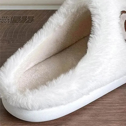 Ours en peluche pantoufles pour femmes hommes mode Kawaii moelleux hiver chaud pantoufles amoureux dessin animé ours en peluche maison chaussures TG03