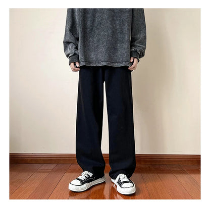 LAPPSTER-Jean baggy en denim pour homme et femme, pantalon droit, vintage, décontracté, hip hop, sarouel, collection 2023