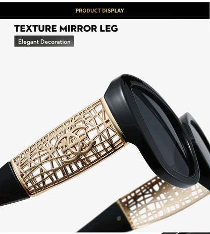 Lunettes de soleil tendance haut de gamme pour femmes et hommes, résistantes aux UV, rétro, personnalisées pour l'extérieur