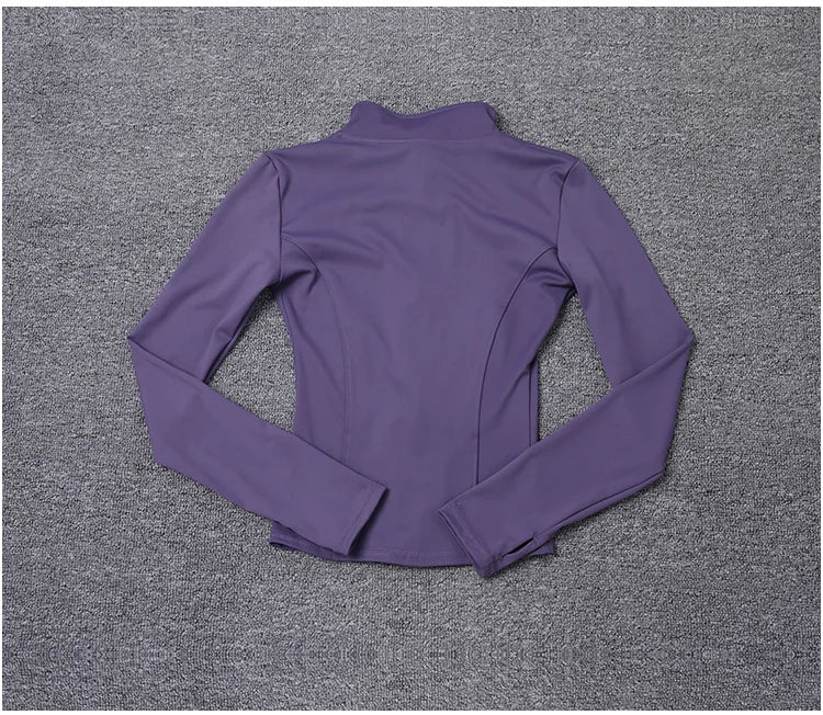 Veste de Sport pour femmes, chemise à manches longues, manteau d'entraînement, vêtements d'entraînement, de Yoga