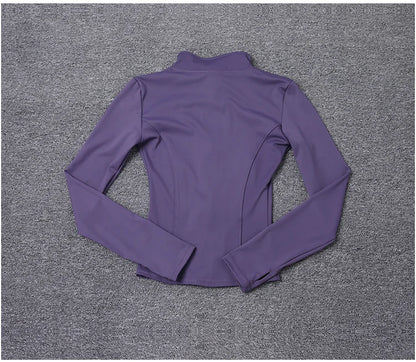 Veste de Sport pour femmes, chemise à manches longues, manteau d'entraînement, vêtements d'entraînement, de Yoga