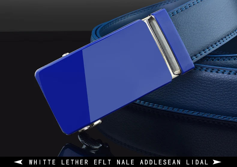 2024 hommes Designer ceintures de haute qualité blanc marque de luxe Ceinture automatique boucle peau de vache décontracté affaires taille sangle Ceinture Homme