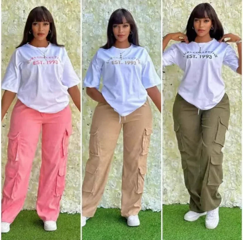 Ensemble Dashiki Africain pour Femme, Haut et Pantalon Assortis, Vêtements d'Été et d'Automne, Nouvelle Collection, 2 Pièces