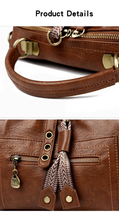 Femmes en cuir souple sacs à poignée supérieure sacs à Main de créateur de luxe dames grand Sac à bandoulière fourre-tout décontracté Sac de transport A Main