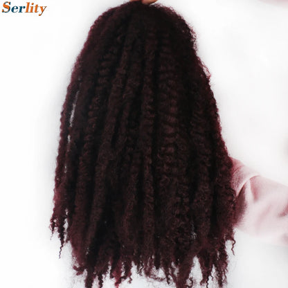Marley Twist cheveux tressés pré - étirés pack de 1 - 6 ombre boucles africaines crochet cheveux tressés pour faux locs Jumbo Marley Twist cheveux