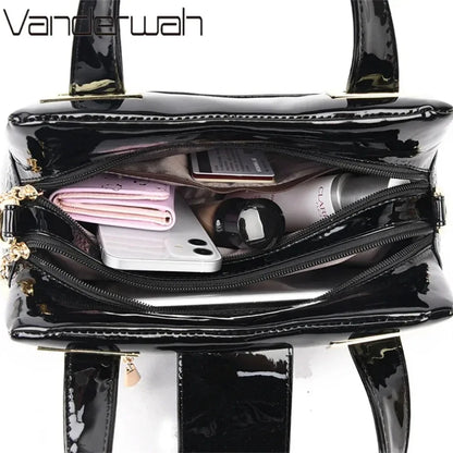 Sacs à main grande capacité 2 couches pour femmes, fourre-tout de luxe motif Crocodile de styliste, sacoche à bandoulière Boston de bonne qualité