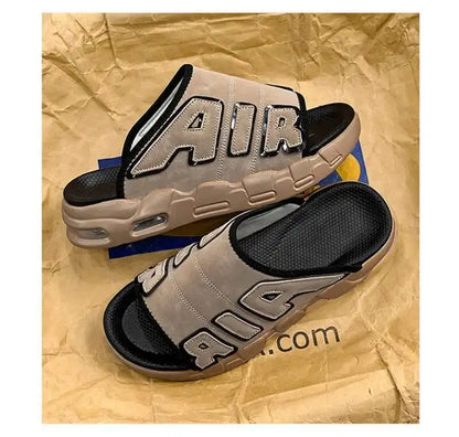 Sandales de styliste à coussin d'air pour hommes, pantoufles de sport douces et antidérapantes, chaussures pour hommes, nouvelle collection été 2025