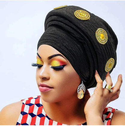 Mode africain Turban casquette femmes Autogele couvre-chef dame bandeau Nigeria mariage couvre-chef Turbante Mujer