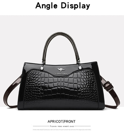 Sacs à main en cuir verni pour femmes, sacs à bandoulière pour dames, sacs à main de créateurs de luxe, petit sac fourre-tout décontracté, initié par la marque, nouveau