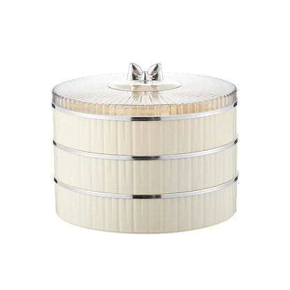 Boîte à snacks transparente multicouche, anti-poussière, acrylique, fruits secs, boîte de rangement pour bonbons et noix, salon moderne, conteneur solaire