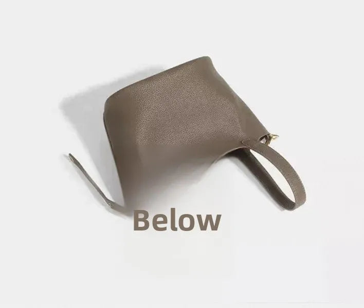 Nouveau 2025 sac seau en cuir pour femmes panier de légumes sac à main maman sac de mariage sac à bandoulière en polyuréthane souple avec poche Mobile